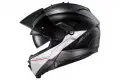 Casco modulare  HJC IS-MAX II Magma MC1SF nero bianco rosso