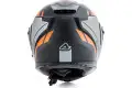 Casco modulare Acerbis DERWEL Nero Arancio