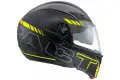 Casco Modulare Agv Compact Multi Seattle nero opaco argento gial