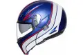 Casco modulare AGV COMPACT ST PLK MULTI BOSTON blu opaco bianco rosso