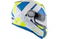 Casco modulare Givi X.23 Sidney Protect Bianco Blu Giallo Fluo