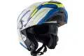 Casco modulare Givi X.23 Sidney Protect Bianco Blu Giallo Fluo