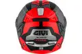 Casco modulare Givi X.23 Sidney Protect Nero opaco Titanio Rosso