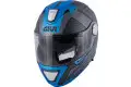 Casco modulare Givi X.23 Sidney Protect Titanio opaco Nero Blu