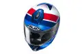 Casco modulare HJC i90 HOLLEN MC21 Blu Bianco Rosso