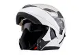 Casco modulare KYT Convair Plain bianco perla