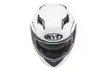 Casco modulare KYT Convair Plain bianco perla