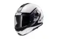 Casco modulare LS2 FF325 Strobe Civik Bianco Nero