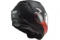 Casco modulare LS2 FF900 VALIANT II HAMMER con mentoniera ribaltabile Nero opaco Rosso