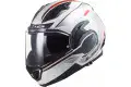Casco modulare LS2 FF900 VALIANT II HUB con mentoniera ribaltabile Bianco Argento
