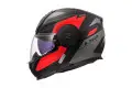 casco modulare LS2 FF902 Strobe 2 Duria nero rosso opaco