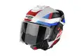 Casco Modulare Nolan N120-1 SUBWAY N-COM Blu Rosso Nero