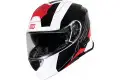 Casco modulare Origine Delta con interfono integrato Rosso Bianco