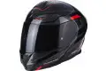 Casco modulare Scorpion EXO 920 SHUTTLE Nero Argento Rosso