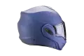 Casco modulare Scorpion EXO TECH EVO PRO SOLID in fibra Blu metal opaco