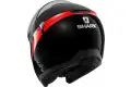 Casco modulare Shark EVOJET KARONN Nero Opaco Rosso Nero