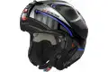 Casco modulare X-Lite X-1005 Ultra Carbon CHEYENNE N-COM in fibra Nero Carbon Grigio Blu