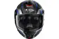 Casco modulare X-Lite X-1005 Ultra Carbon CHEYENNE N-COM in fibra Nero Carbon Grigio Blu