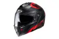 Casco moto modulare Hjc i90 LARK Rosso Nero Grigio