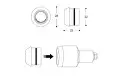 Coppia frecce omologate Barracuda B-LED B-LUX da manubrio