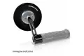 Coppia specchi retrovisori omologati Barracuda SKIN-S BAR END da manubrio Argento