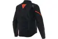 Giacca moto Dainese Smart Jacket LS Sport Nero Rosso Fluo