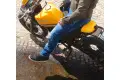 Jeans moto Carburo TORIN CE Certificati con fibra aramidica Blu Stonewash