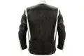 Giacca moto pelle Alpinestars Eliminator nera-crema