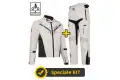 Kit Gamma CE Grigio- Giacca moto certificata Befast + Pantaloni moto certificati Befast