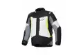 Giacca moto Alpinestars ST-1 waterproof Grigio ghiaccio Nero Giallo Fluo