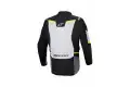 Giacca moto Alpinestars ST-1 waterproof Grigio ghiaccio Nero Giallo Fluo