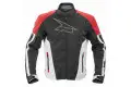 Giacca moto Axo Brave Nero Rosso