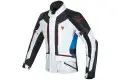 Giacca moto Dainese D-Cyclone Gore-Tex grigio ghiaccio nero blu