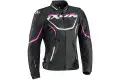 Giacca moto donna Ixon SPRINTER LADY nero fucsia