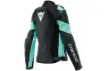 Giacca moto donna pelle Dainese Racing 4 Verde Acqua