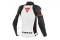 Giacca moto donna pelle racing Dainese RACING 3 LADY Bianco Nero Rosso