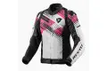 Giacca moto donna Rev'it Apex H2O Nero Rosa