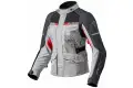 Giacca moto donna Rev'it Outback 2 argento rosso