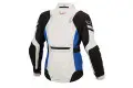 Giacca moto donna touring Macna Beryl WP nero grigio chiaro blu