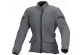 Giacca moto donna touring Macna Shine WP grigio scuro