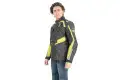 Giacca moto Oj Razor nero giallo fluo