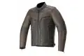 Giacca moto pelle Alpinestars BURSTUN Nero Marrone