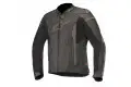 Giacca moto pelle Alpinestars FASTER nero nero