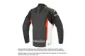 Giacca moto pelle Alpinestars FASTER nero nero