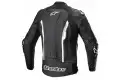 Giacca moto pelle Alpinestars MISSILE V2 Tech-Air compatibile Nero Bianco