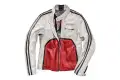 Giacca moto pelle Dainese72 TOGA72 Bianco Rosso