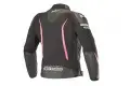 Giacca moto pelle donna Alpinestars STELLA SP X nero fuxia