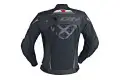 Giacca moto pelle estiva Ixon Frantic Nero Bianco Rosso