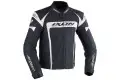 Giacca moto pelle Ixon Fueller Nero Assoluto Bianco