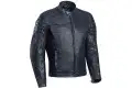 Giacca moto pelle Ixon SPARK blu navy